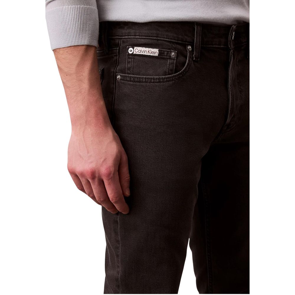 Calvin Klein Jeans Black Cotton Skinny Jeans | Regal Royce
