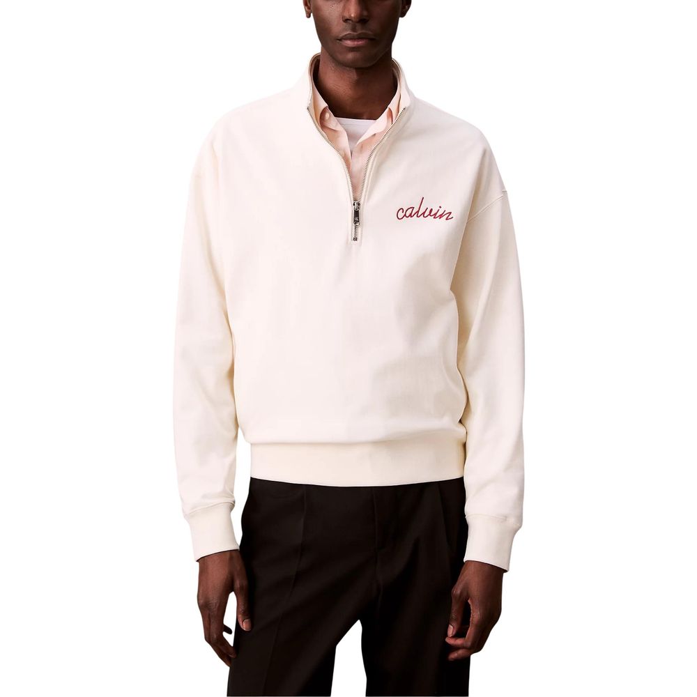 Calvin Klein Jeans White Cotton Sweatshirt | Regal Royce