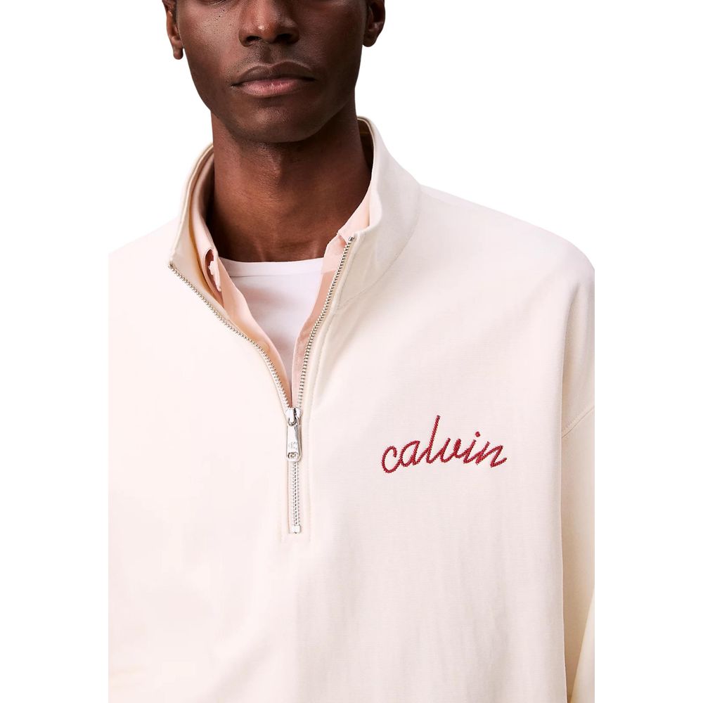 Calvin Klein Jeans White Cotton Sweatshirt | Regal Royce