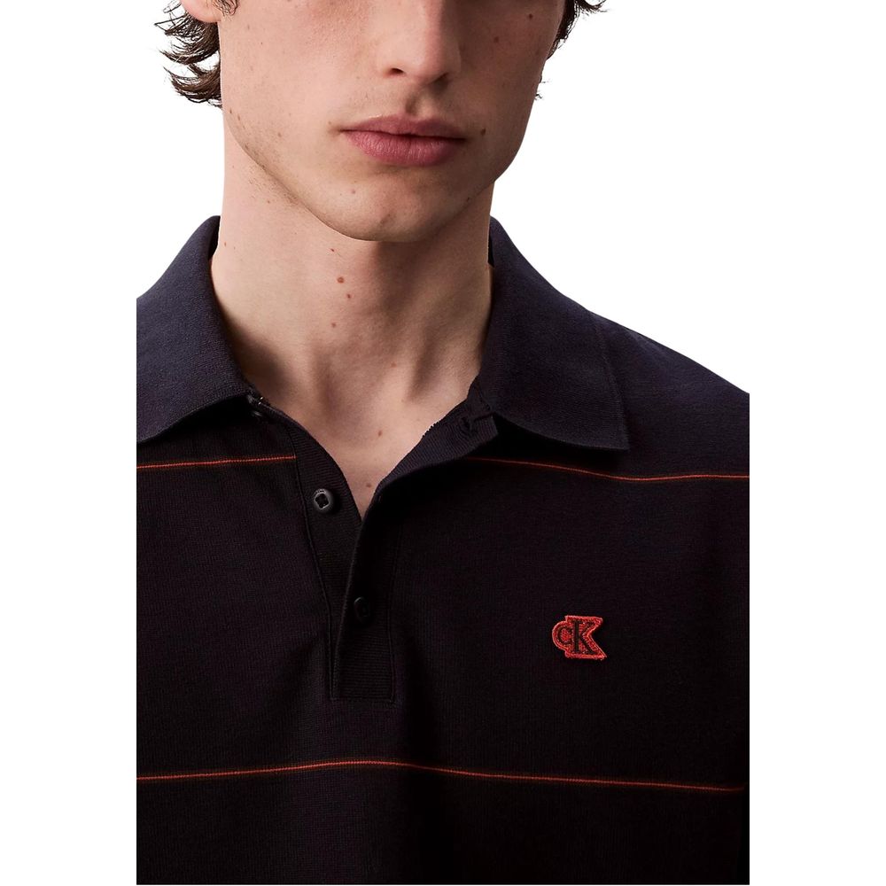 Calvin Klein Jeans Blue Cotton Polo Shirt | Regal Royce