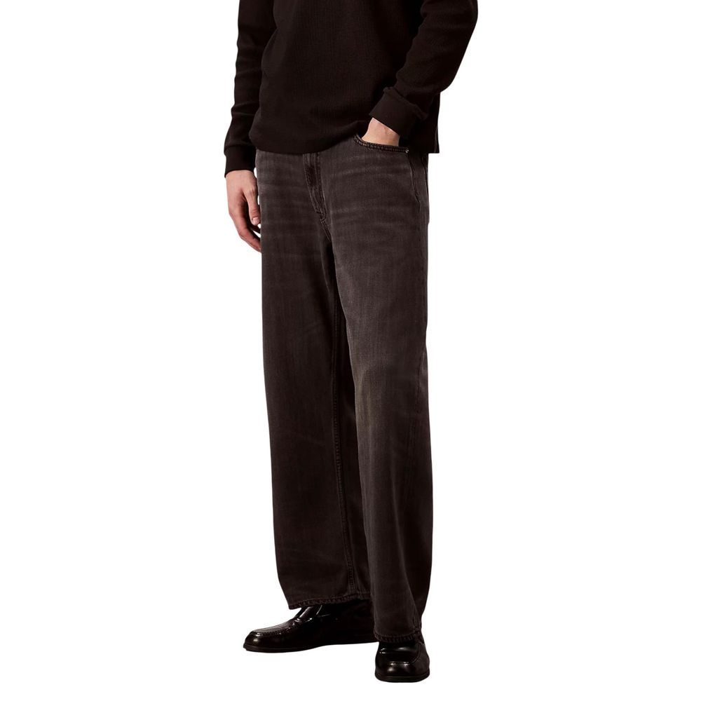 Calvin Klein Jeans Black Lyocell Relaxed Fit Jeans | Regal Royce