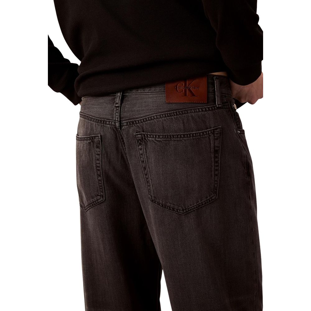 Calvin Klein Jeans Black Lyocell Relaxed Fit Jeans | Regal Royce