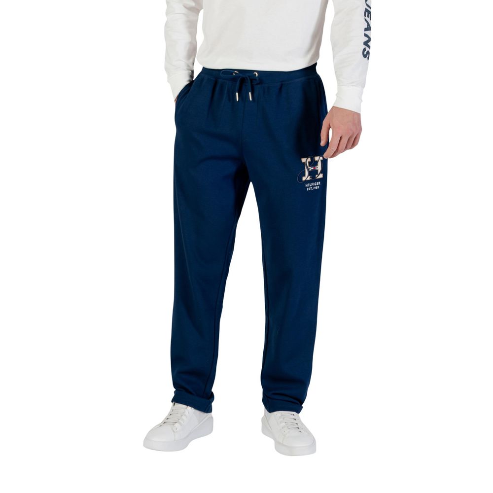 Tommy Hilfiger Blue Recycled Cotton Joggers (Workout Pants) | Regal Royce