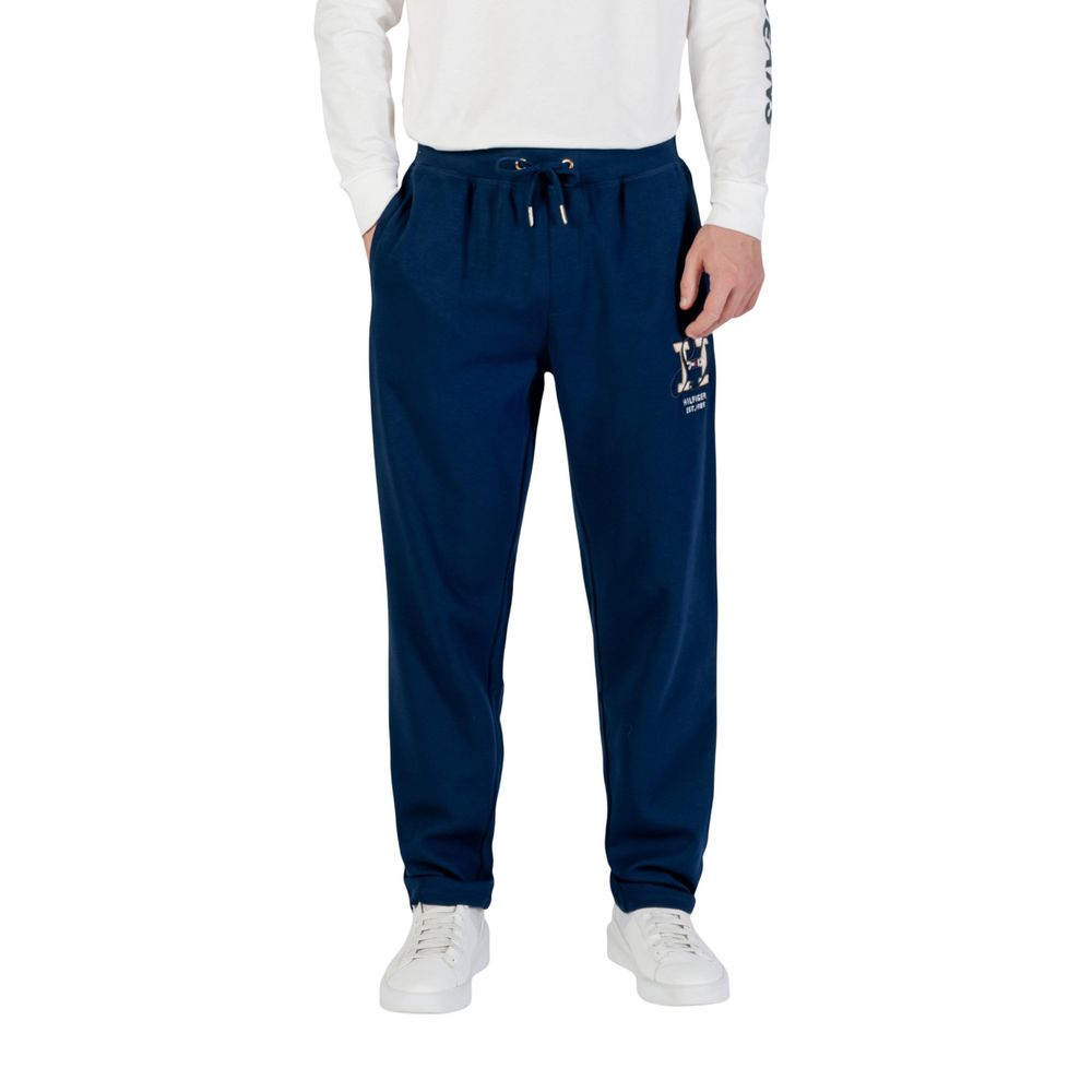 Tommy Hilfiger Blue Recycled Cotton Joggers (Workout Pants) | Regal Royce
