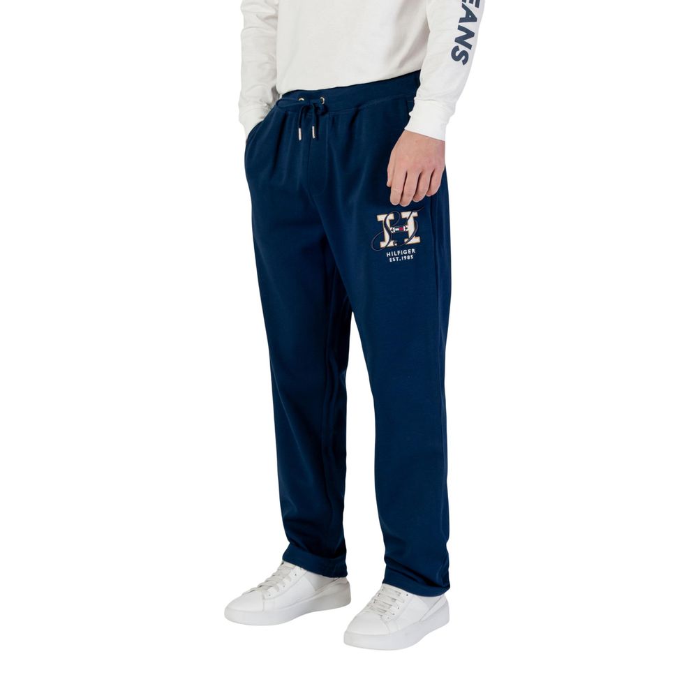 Tommy Hilfiger Blue Recycled Cotton Joggers (Workout Pants) | Regal Royce