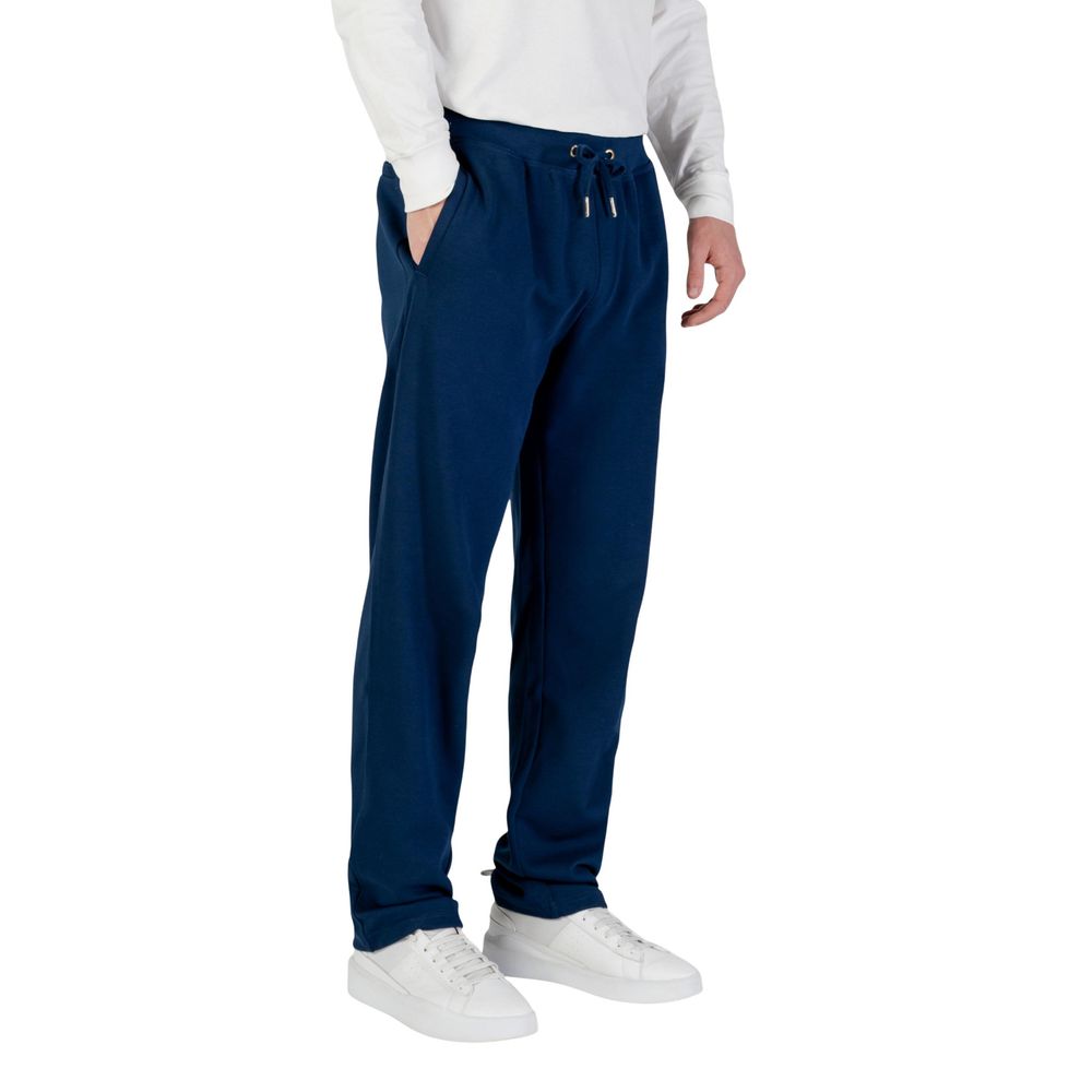 Tommy Hilfiger Blue Recycled Cotton Joggers (Workout Pants) | Regal Royce