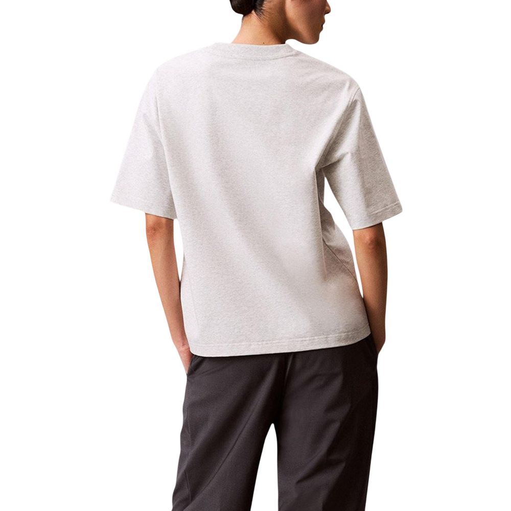 Calvin Klein Jeans Gray Cotton T-Shirt | Regal Royce