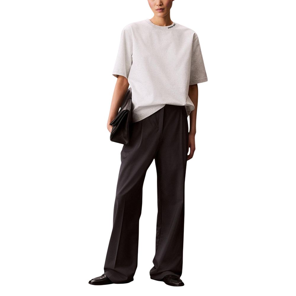Calvin Klein Jeans Gray Cotton T-Shirt | Regal Royce