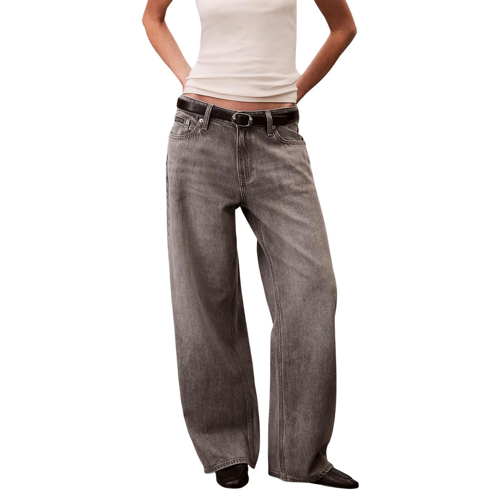 Calvin Klein Jeans Gray Cotton Boyfriend Jeans | Regal Royce