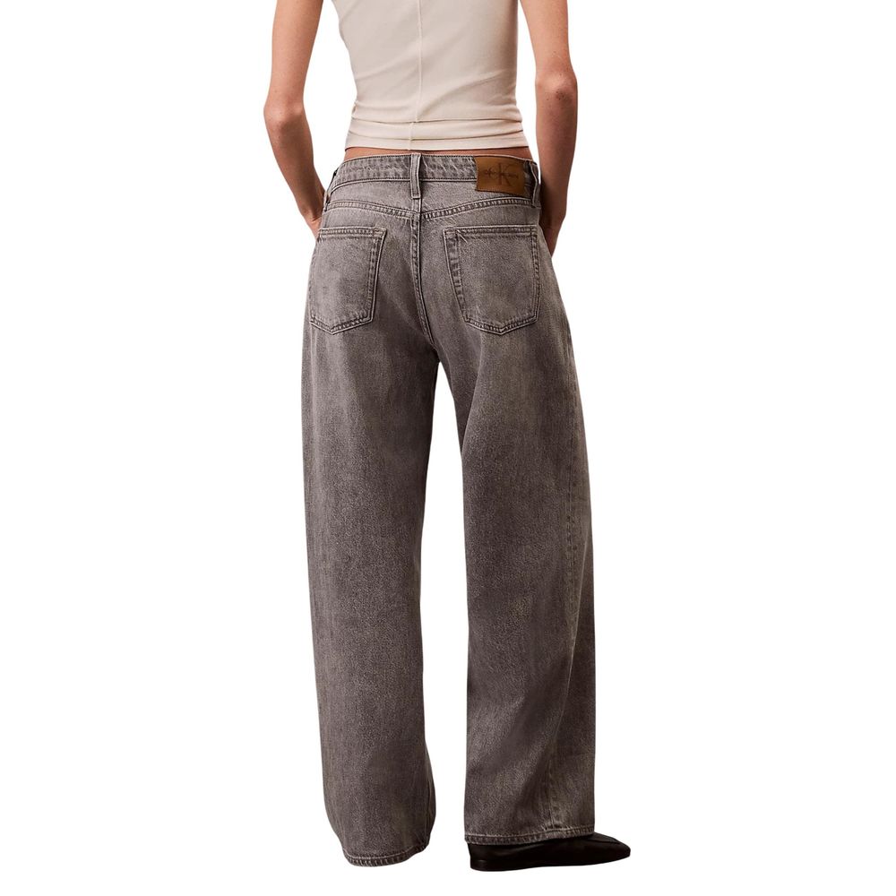 Calvin Klein Jeans Gray Cotton Boyfriend Jeans | Regal Royce