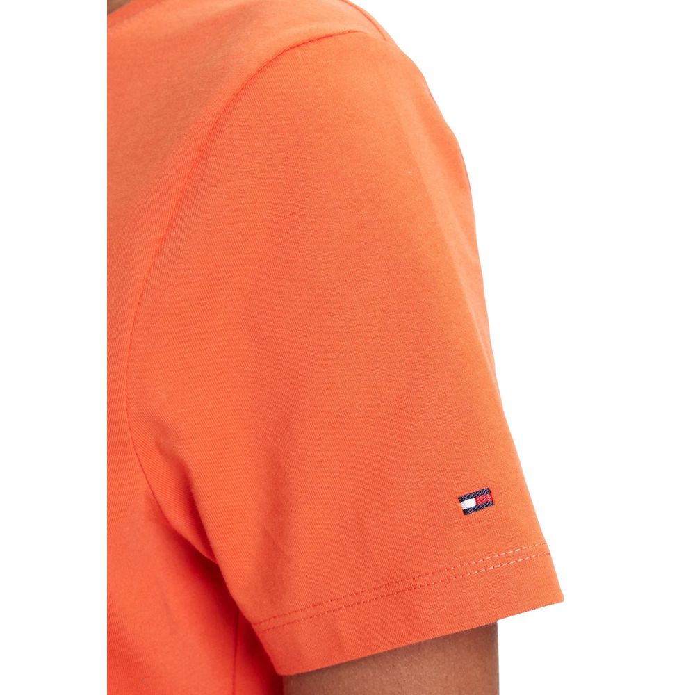 Tommy Hilfiger Orange Recycled Cotton T-Shirt | Regal Royce