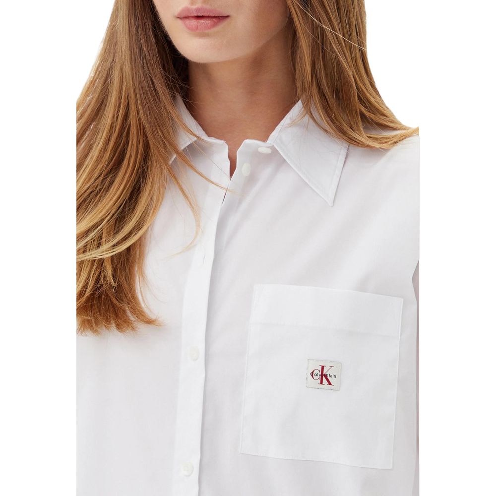 Calvin Klein Jeans White Cotton Blouse | Regal Royce