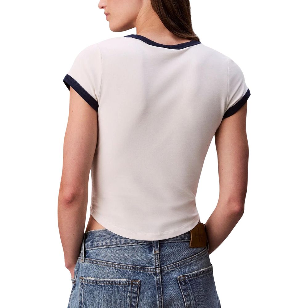 Calvin Klein Jeans White Cotton Tank Tops | Regal Royce
