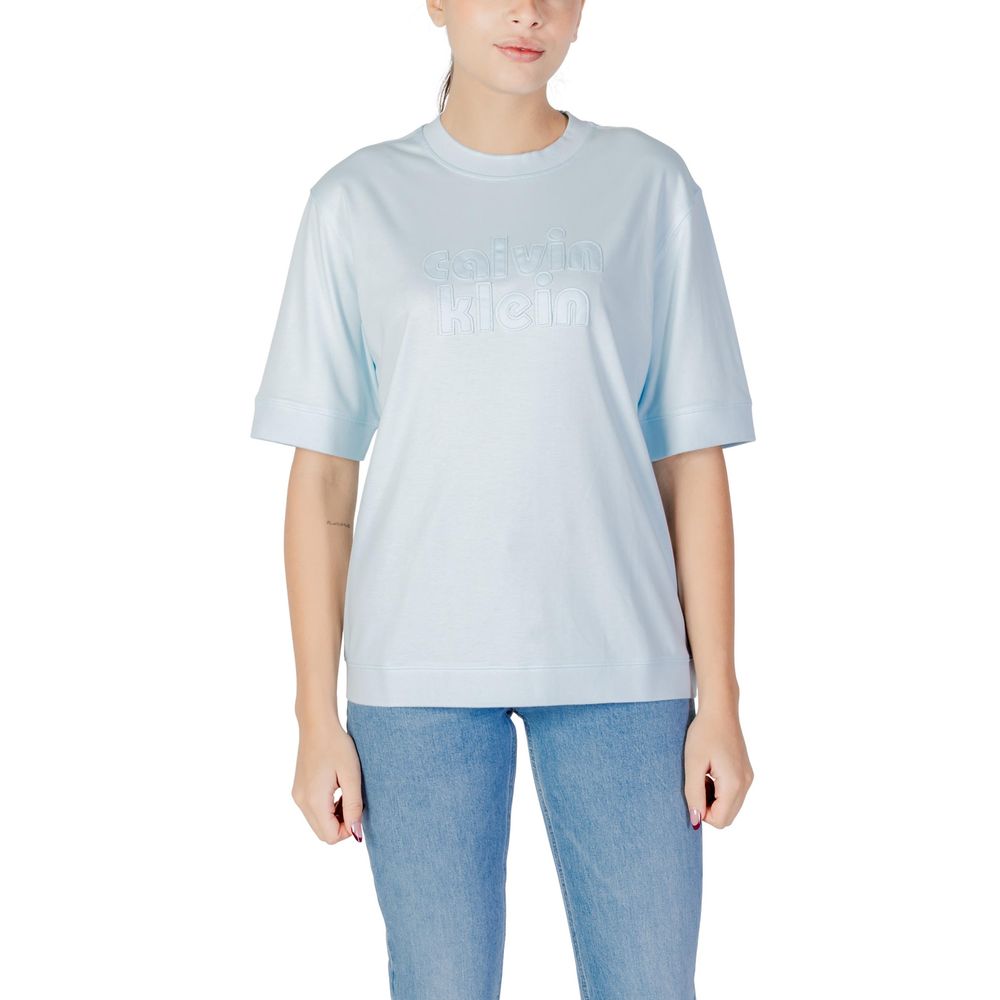Calvin Klein Jeans Blue Cotton T-Shirt | Regal Royce