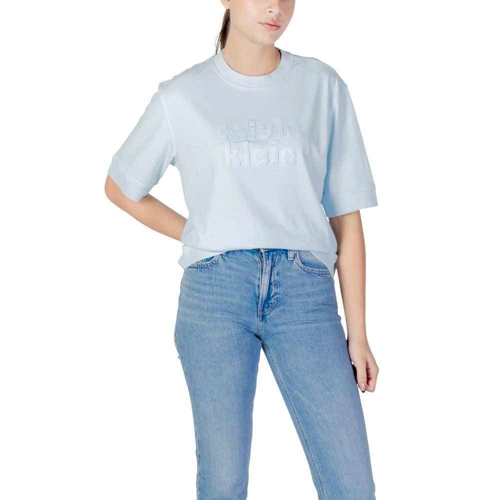 Calvin Klein Jeans Blue Cotton T-Shirt | Regal Royce