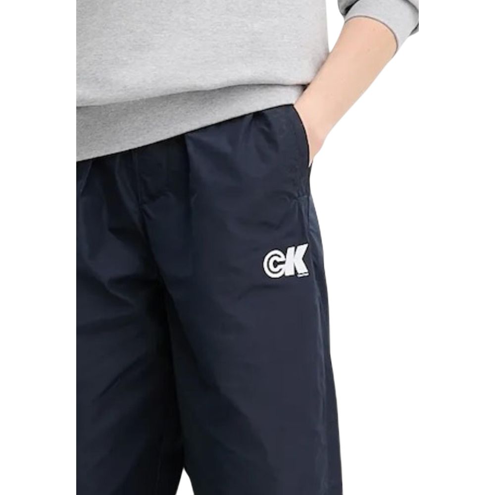 Calvin Klein Jeans Blue Recycled Polyester Joggers (Workout Pants) | Regal Royce