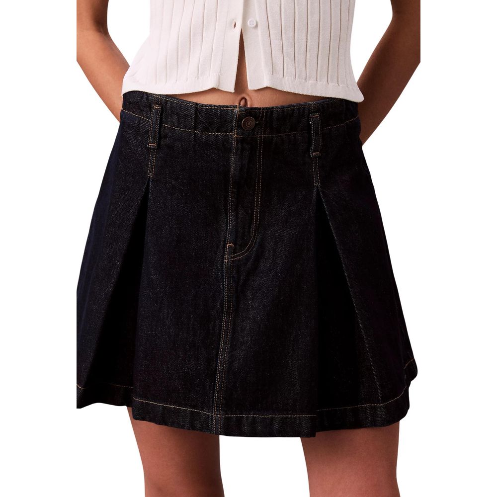 Calvin Klein Jeans Blue Cotton Mini Skirt | Regal Royce