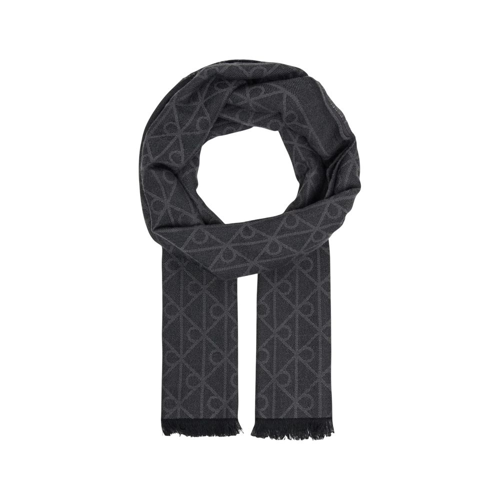 Calvin Klein Black Wool Scarf | Regal Royce