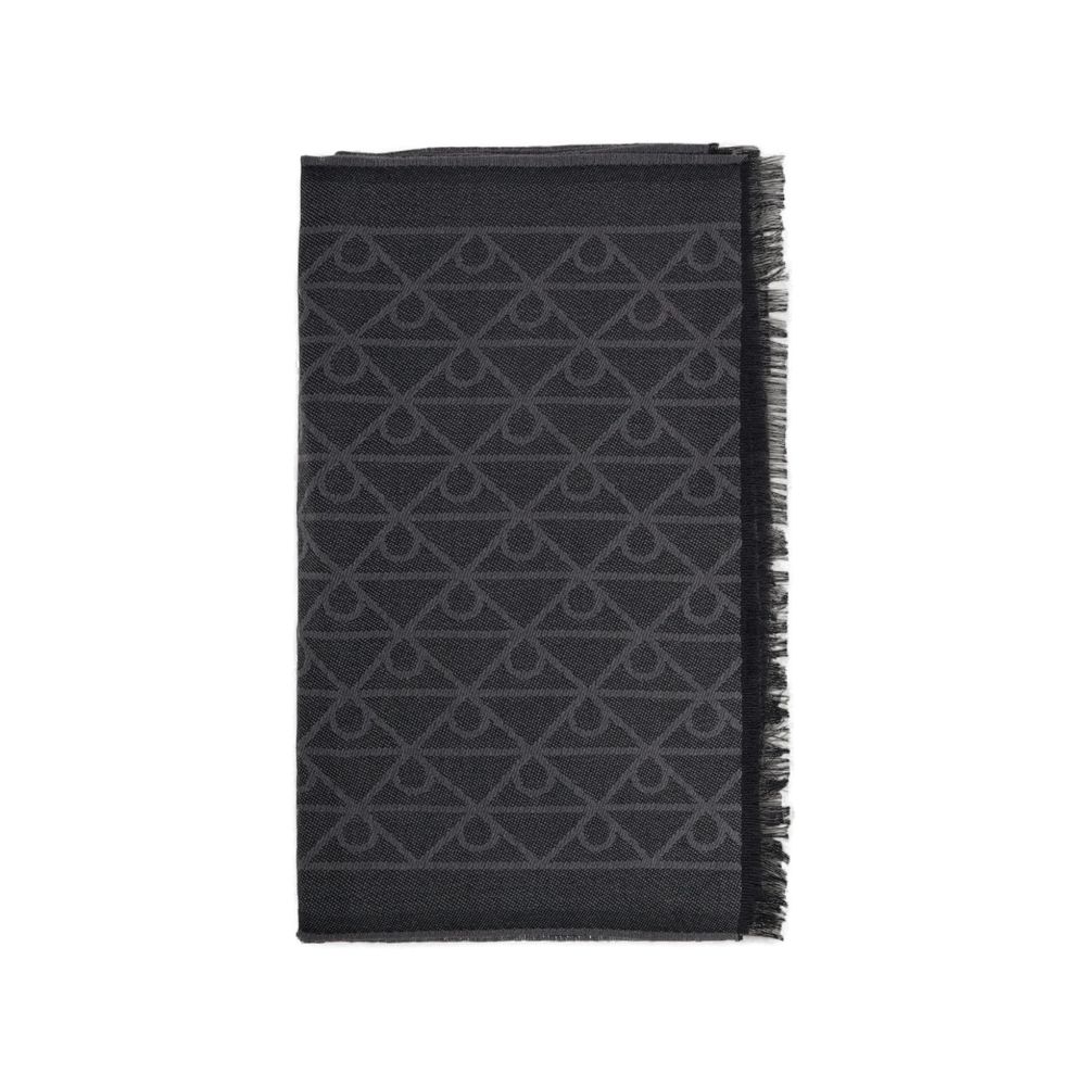 Calvin Klein Black Wool Scarf | Regal Royce