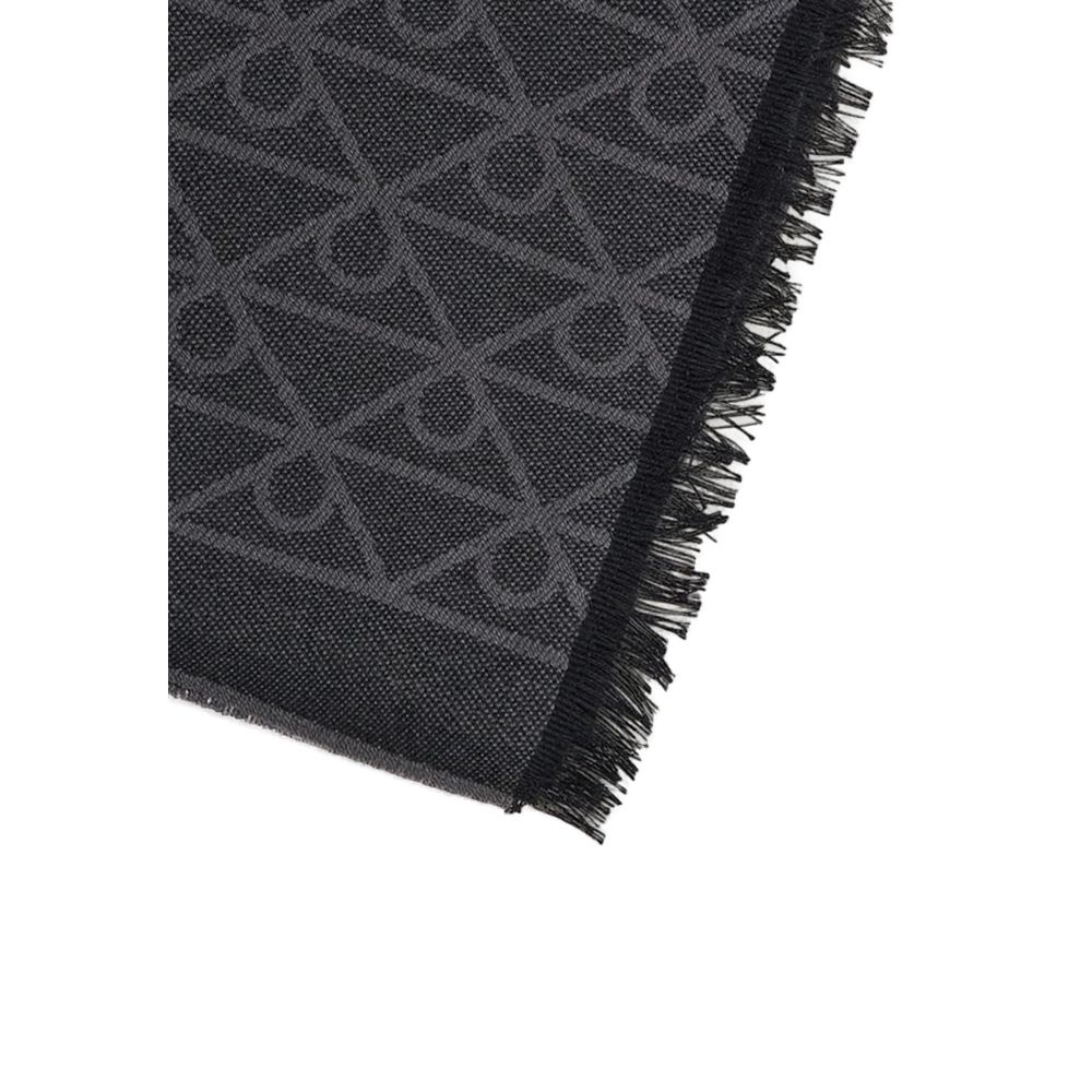Calvin Klein Black Wool Scarf | Regal Royce