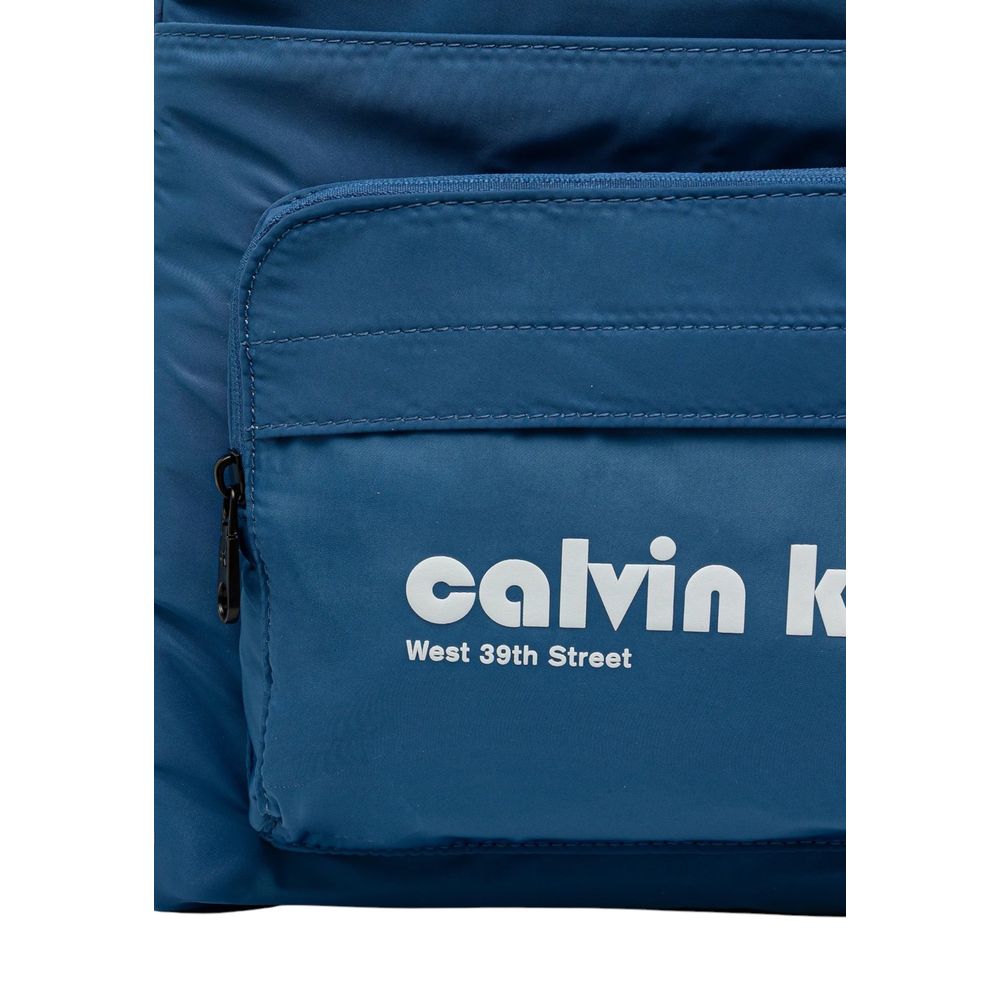 Calvin Klein Blue Recycled Polyester Backpack | Regal Royce
