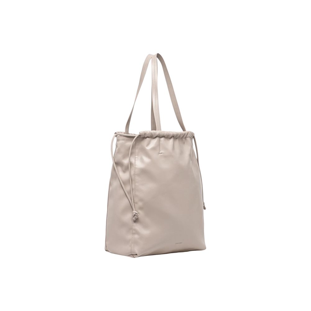 Calvin Klein Beige Polyethylene Handbag | Regal Royce
