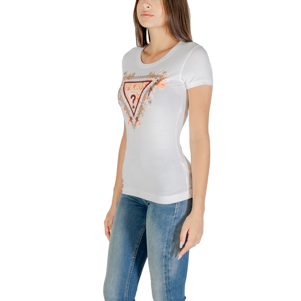 Guess White Cotton T-Shirt | Regal Royce