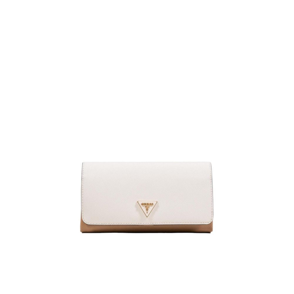 Guess Beige Polyethylene Clutch Bag | Regal Royce