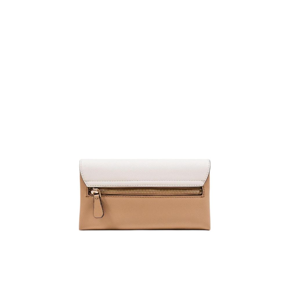 Guess Beige Polyethylene Clutch Bag | Regal Royce