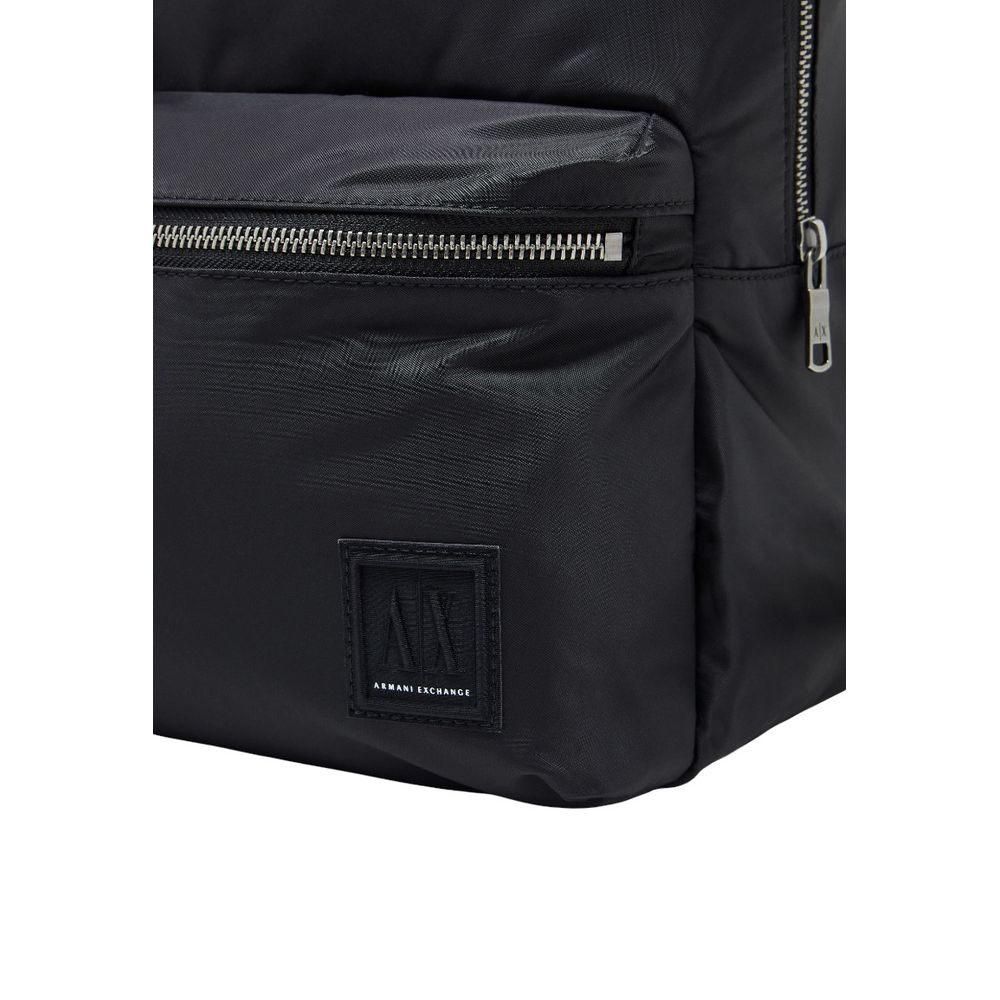 Armani Exchange Black Polyamide Backpack | Regal Royce