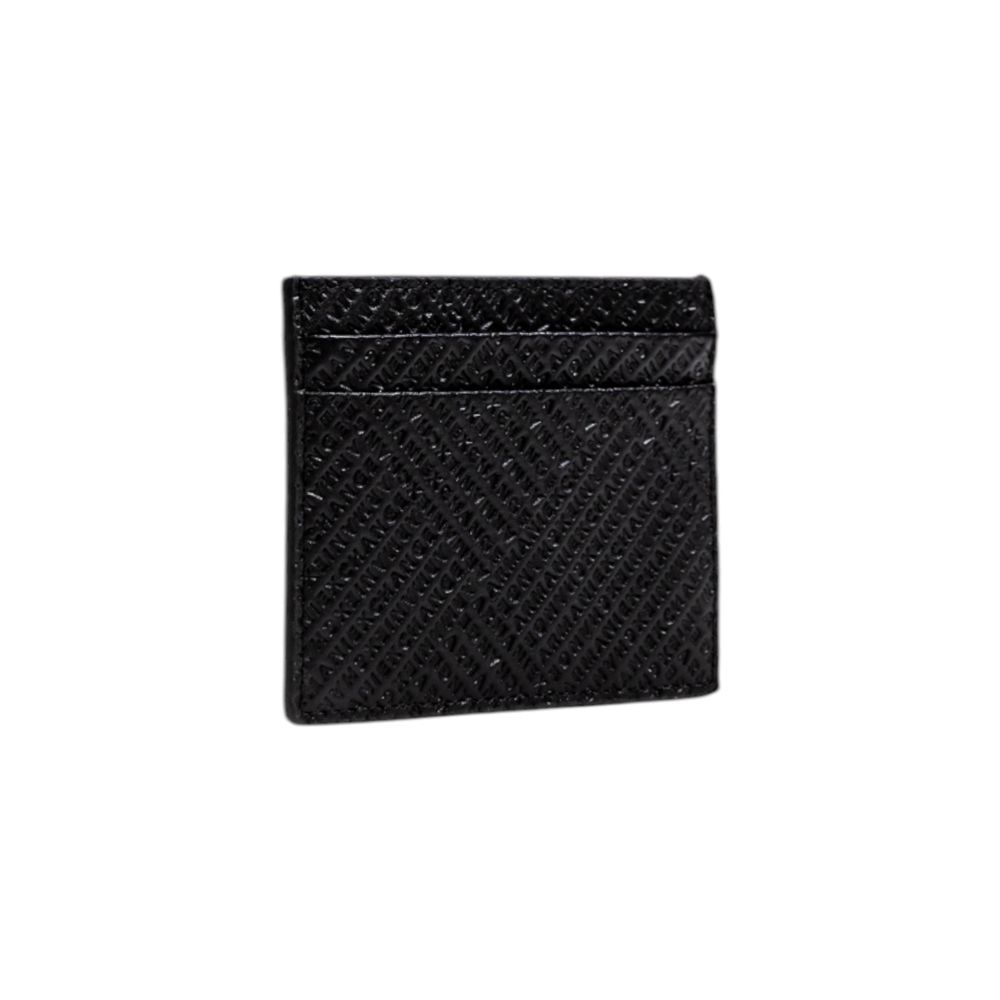 Armani Exchange Black Leather Cardholder | Regal Royce