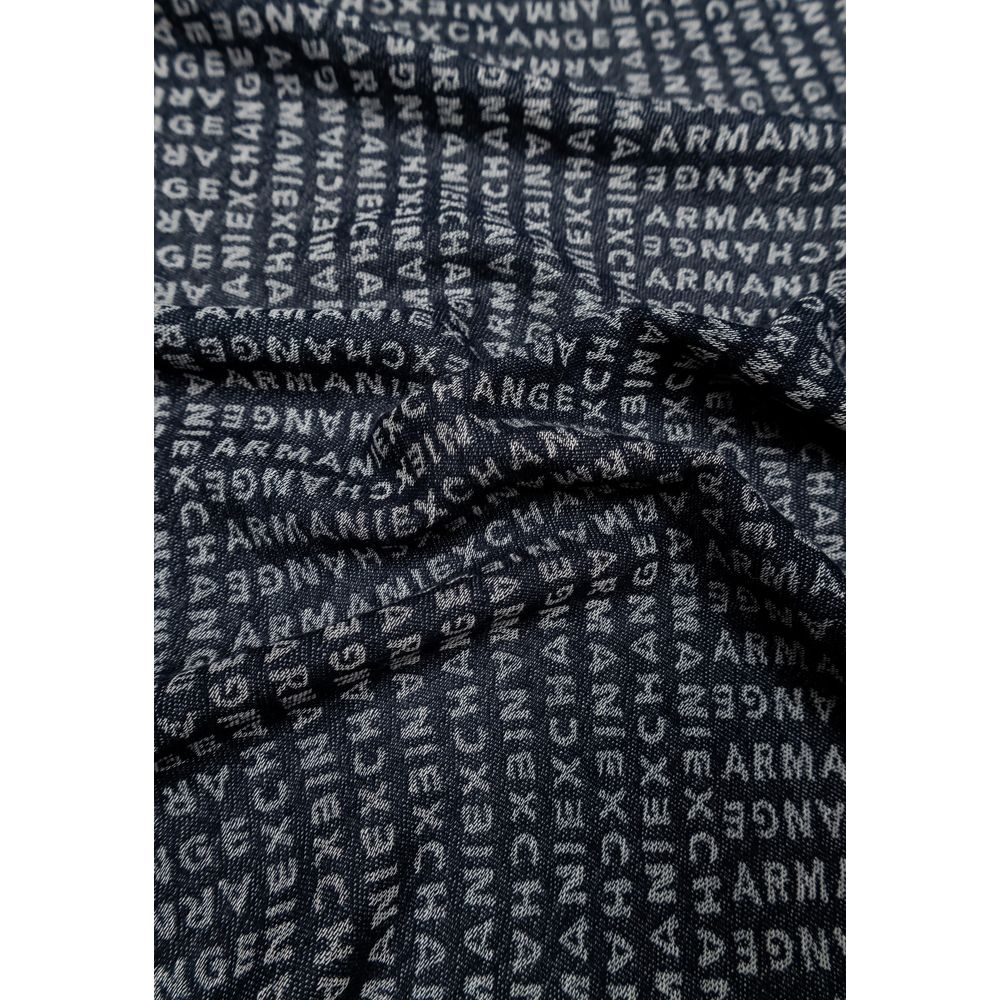 Armani Exchange Blue Viscose Scarf | Regal Royce