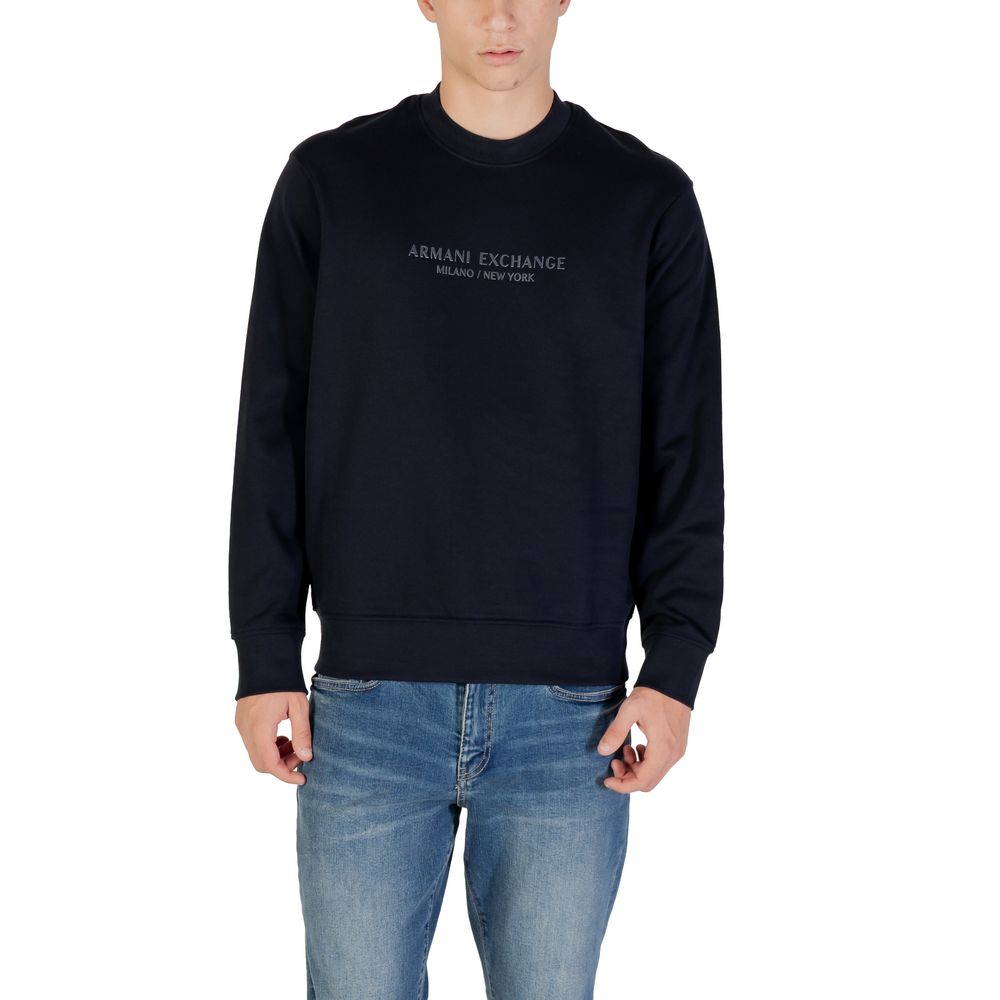 Armani Exchange Blue Cotton Sweatshirt | Regal Royce