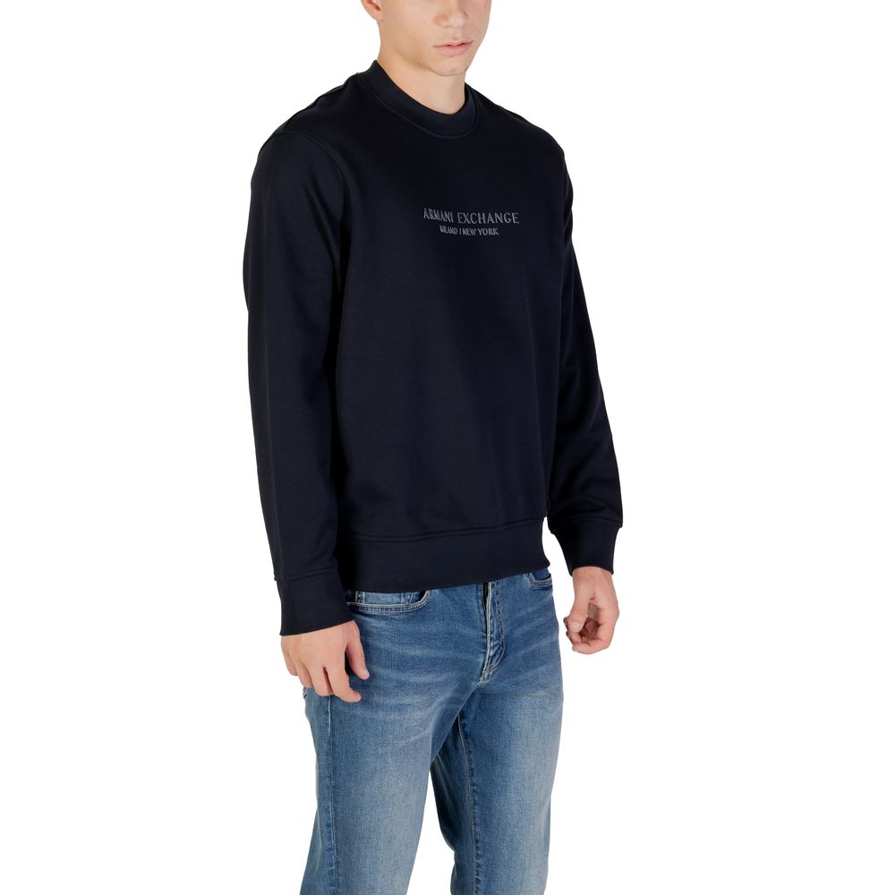 Armani Exchange Blue Cotton Sweatshirt | Regal Royce