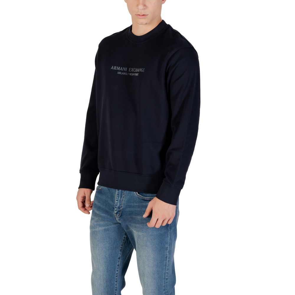 Armani Exchange Blue Cotton Sweatshirt | Regal Royce