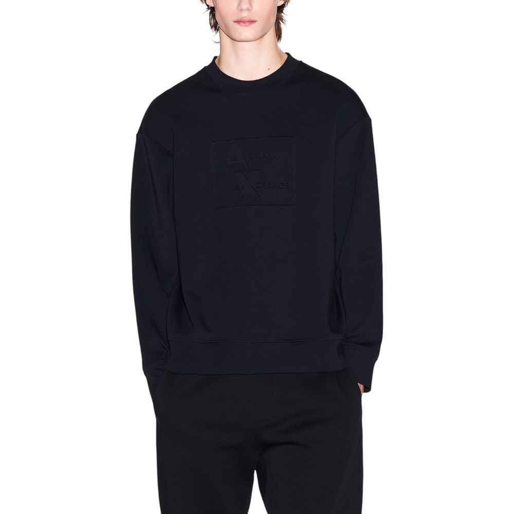 Armani Exchange Black Cotton Sweatshirt | Regal Royce