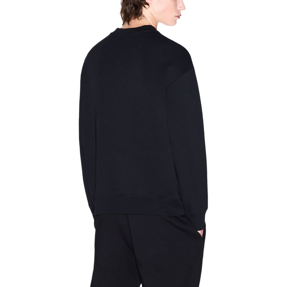 Armani Exchange Black Cotton Sweatshirt | Regal Royce