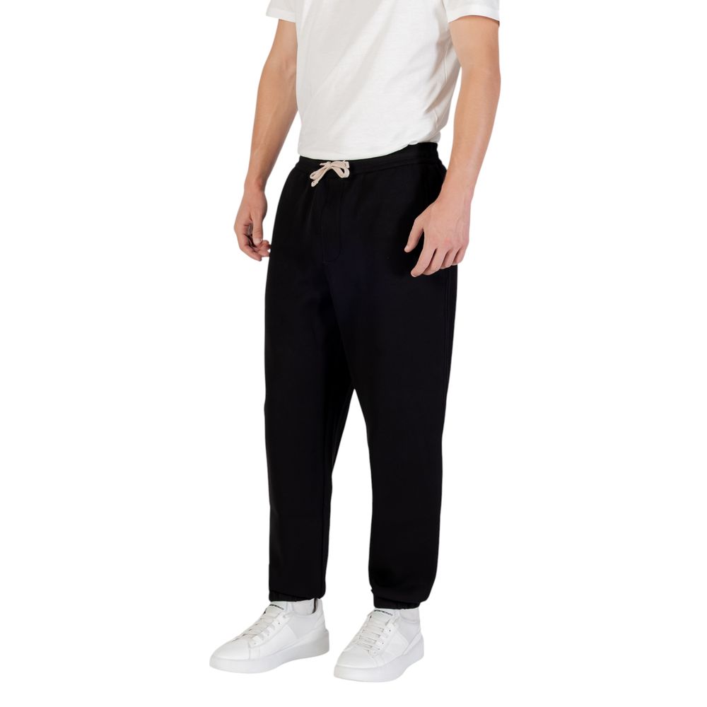 Armani Exchange Black Cotton Joggers (Workout Pants) | Regal Royce