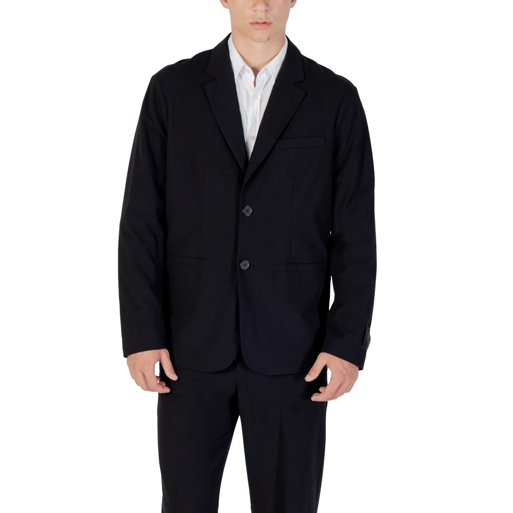 Armani Exchange Black Lyocell Blazer | Regal Royce
