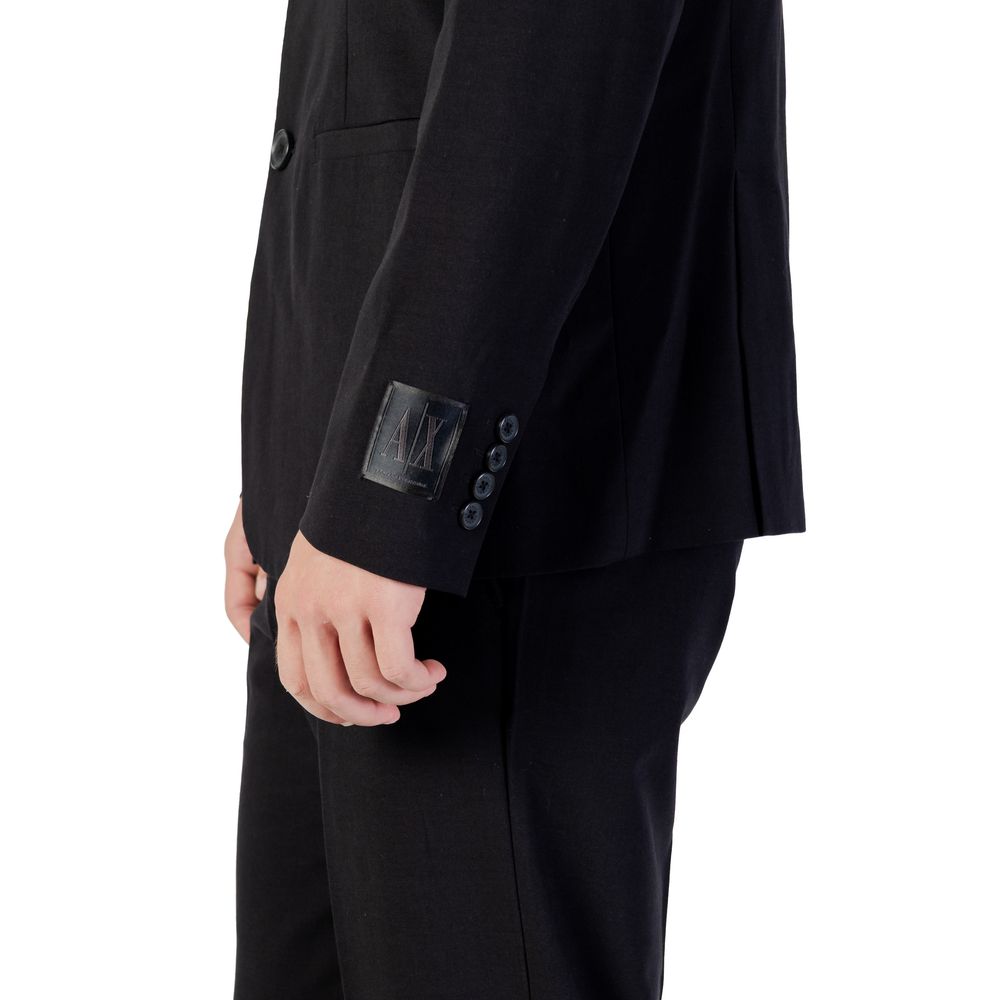 Armani Exchange Black Lyocell Blazer | Regal Royce