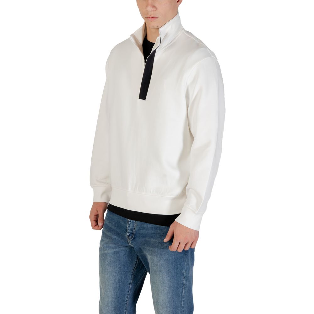 Armani Exchange Cream Cotton Sweatshirt | Regal Royce