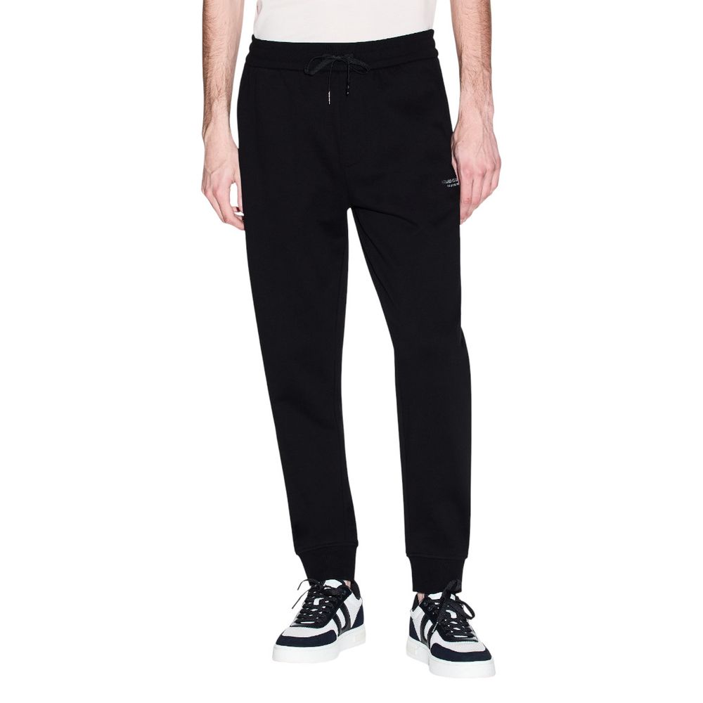 Armani Exchange Black Cotton Joggers (Workout Pants) | Regal Royce