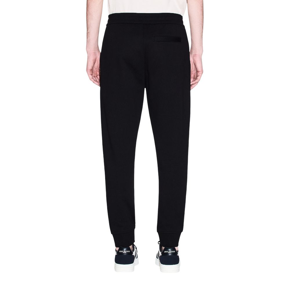 Armani Exchange Black Cotton Joggers (Workout Pants) | Regal Royce