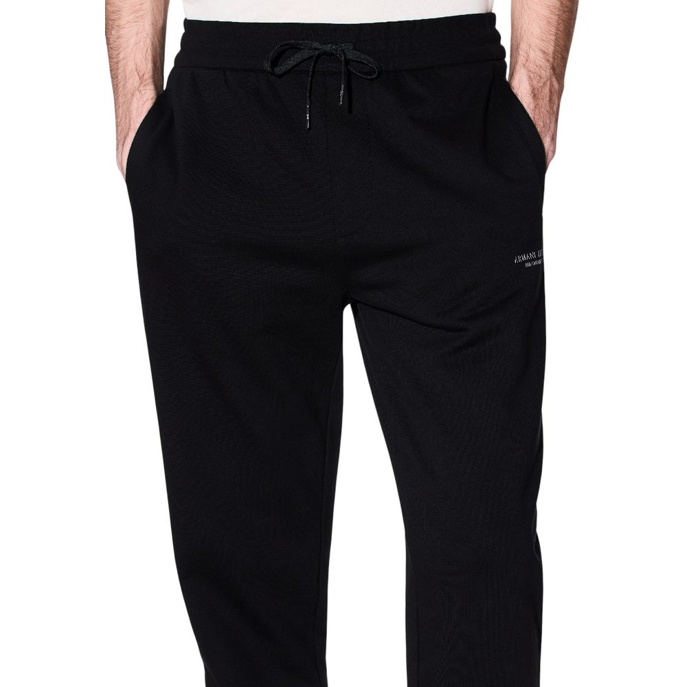 Armani Exchange Black Cotton Joggers (Workout Pants) | Regal Royce