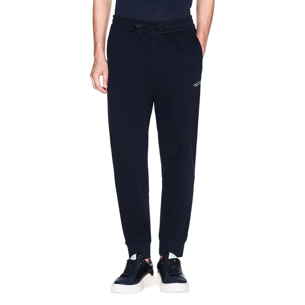 Armani Exchange Blue Cotton Joggers (Workout Pants) | Regal Royce