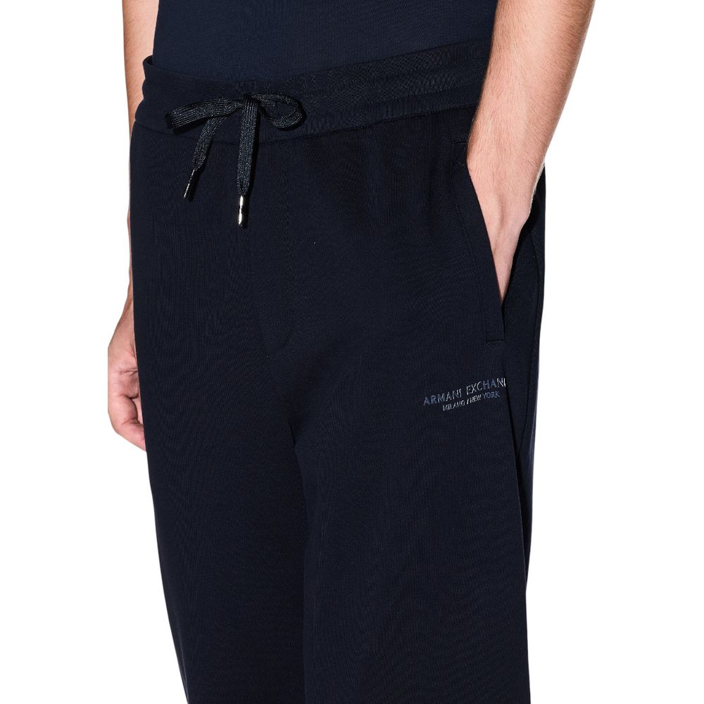 Armani Exchange Blue Cotton Joggers (Workout Pants) | Regal Royce