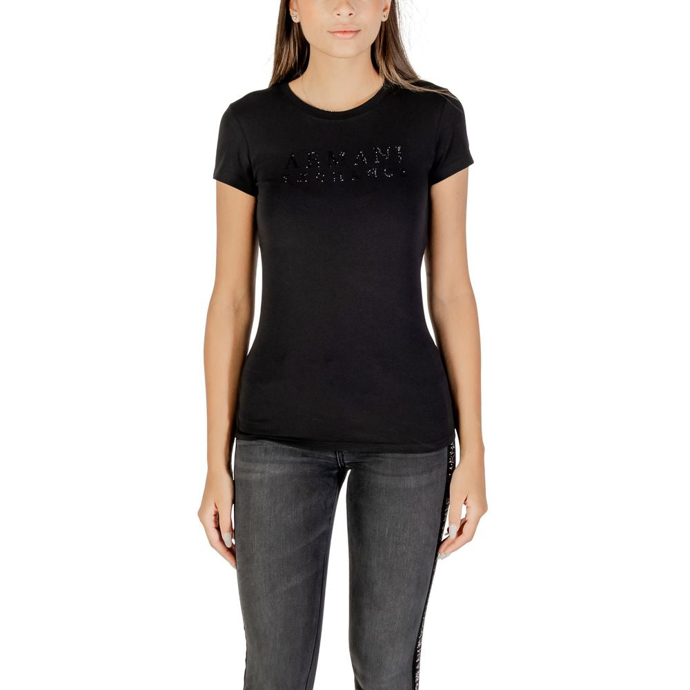 Armani Exchange Black Cotton T-Shirt | Regal Royce
