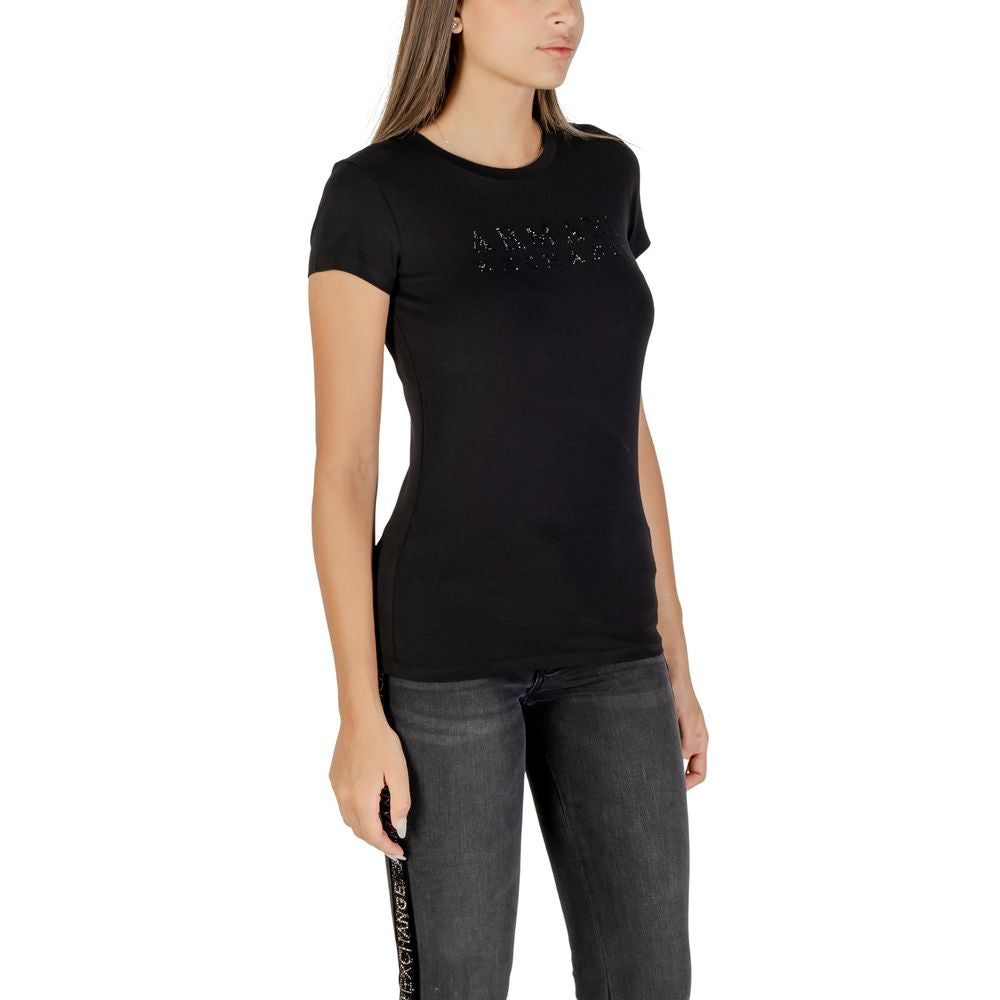 Armani Exchange Black Cotton T-Shirt | Regal Royce