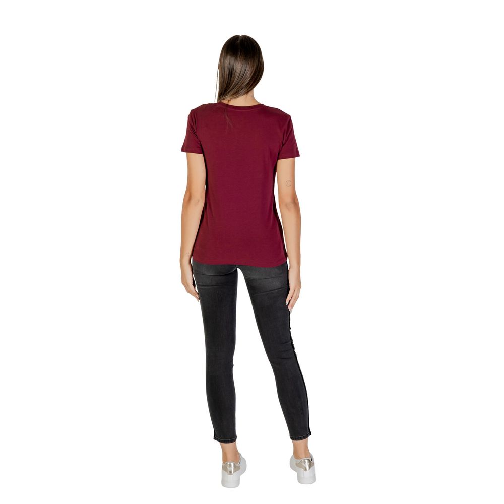 Armani Exchange Bordeaux Cotton T-Shirt | Regal Royce