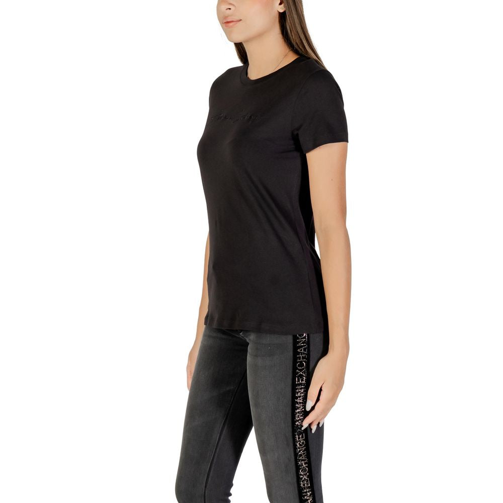 Armani Exchange Black Cotton T-Shirt | Regal Royce